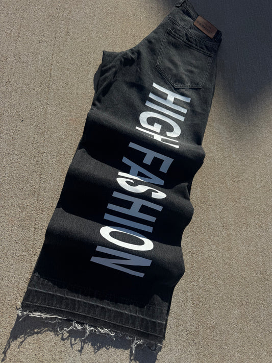 HIGH FASHION BLACK DENIM