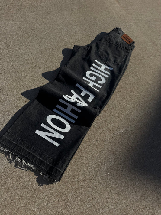 HIGH FASHION BLACK DENIM