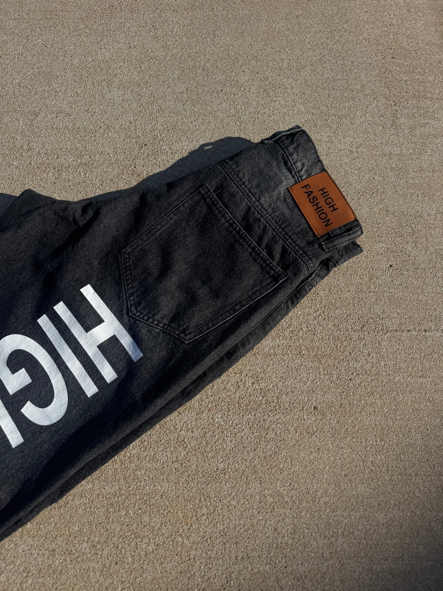 HIGH FASHION BLACK DENIM