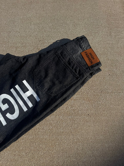 HIGH FASHION BLACK DENIM